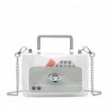 Transparent shoulder bag with structured design 
Maetiva
