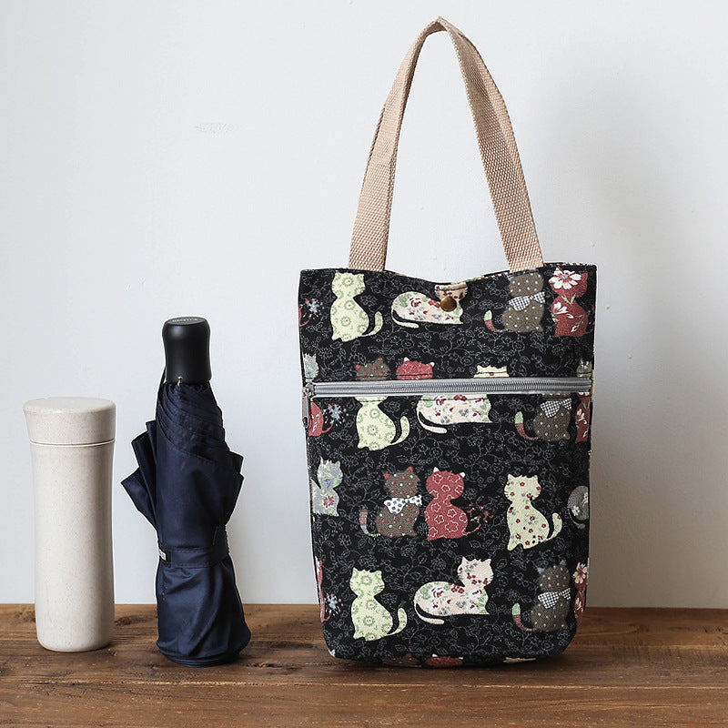 Stylish Cat-Themed Tote Bag 
Maetiva