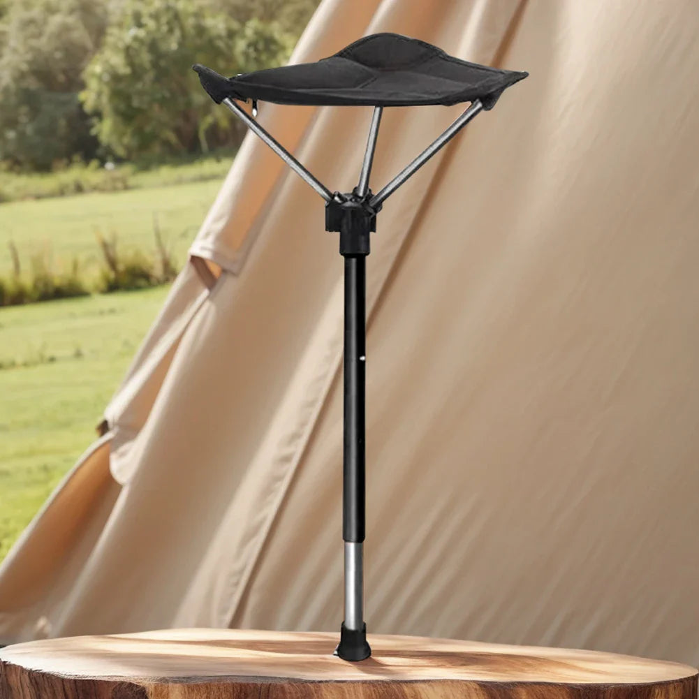 Maetiva | Adjustable Aluminum Alloy Folding Camping Stool 125kg Load Bearing for Hiking Travel