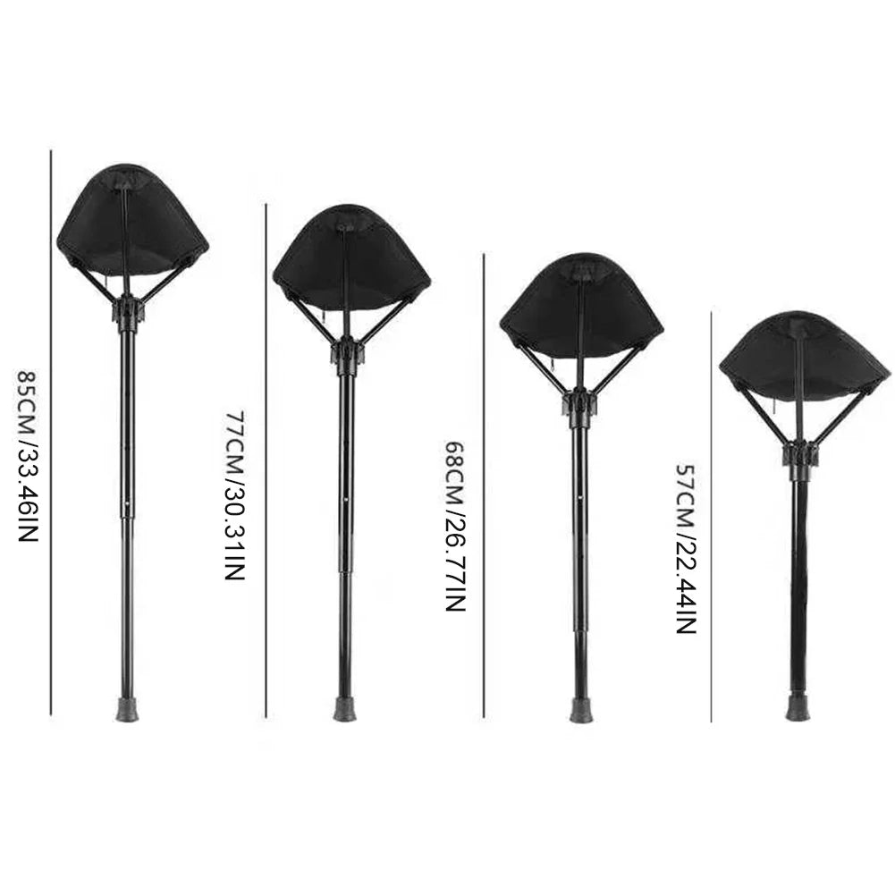 Maetiva | Adjustable Aluminum Alloy Folding Camping Stool 125kg Load Bearing for Hiking Travel
