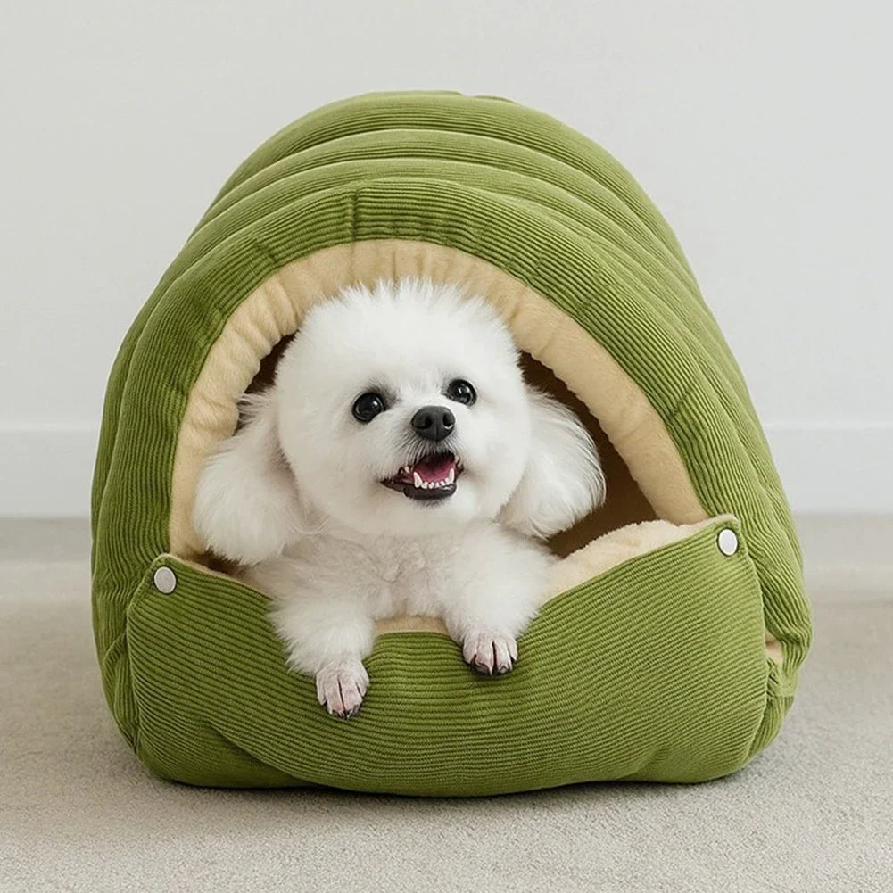 Warm Enclosed Pet House with Removable Washable Cover for Cats & Small Dogs
