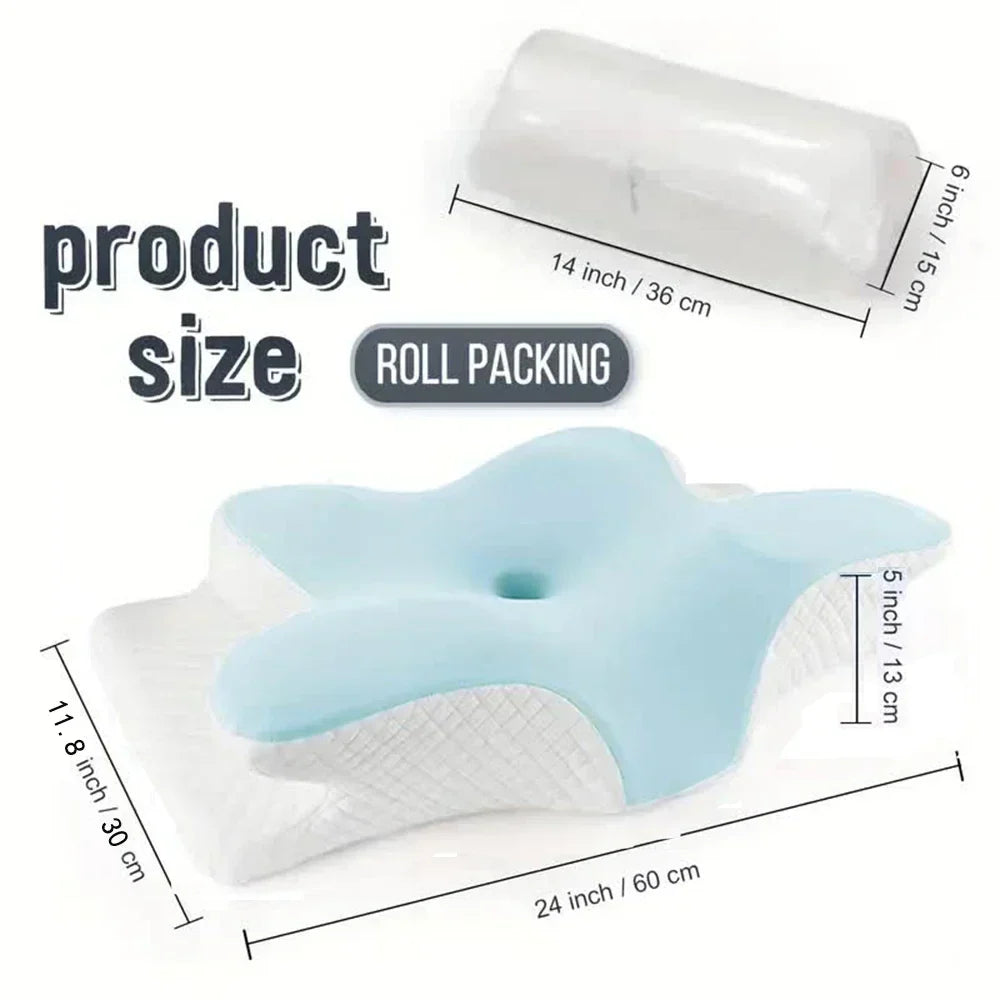 Butterfly Shaped Memory Foam Ergonomic Pillow