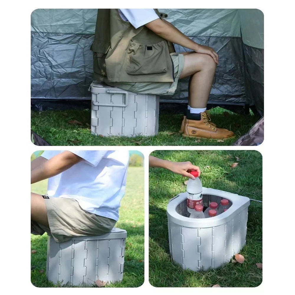 Lightweight Camping & Emergency Travel Toilet with Storage Bag