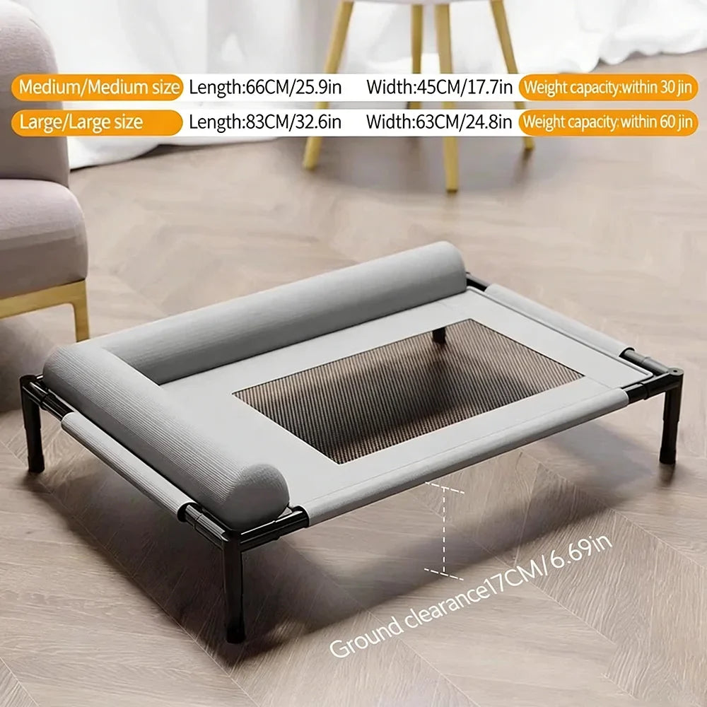 Breathable Cot with Removable Cover for Small to Medium Breeds