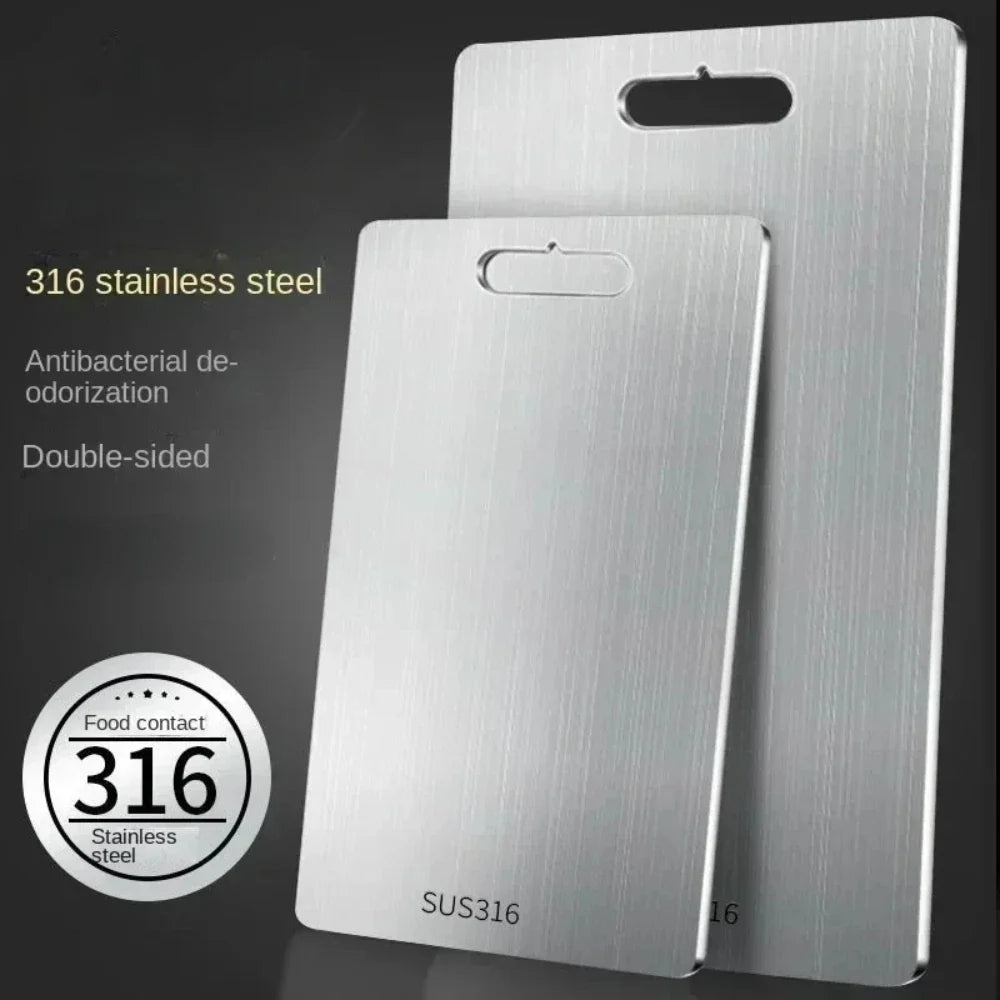 Stainless Steel Chopping Board — Heavy Duty, Professional Grade, Food Safe, Easy Clean, Durable, Rust Resistant
