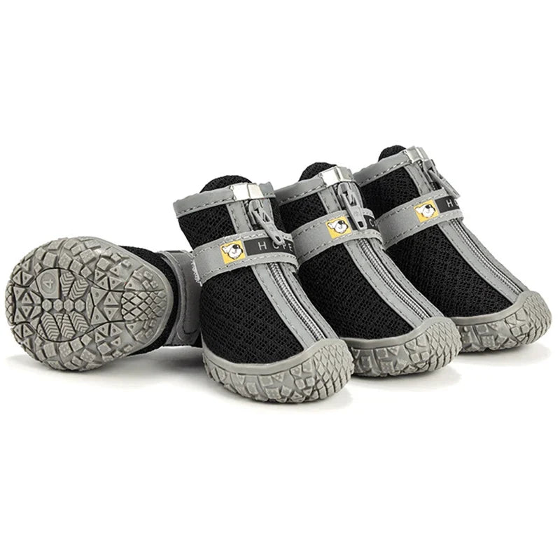 Breathable Mesh Dog Shoes  – Anti-Slip  rubber soles