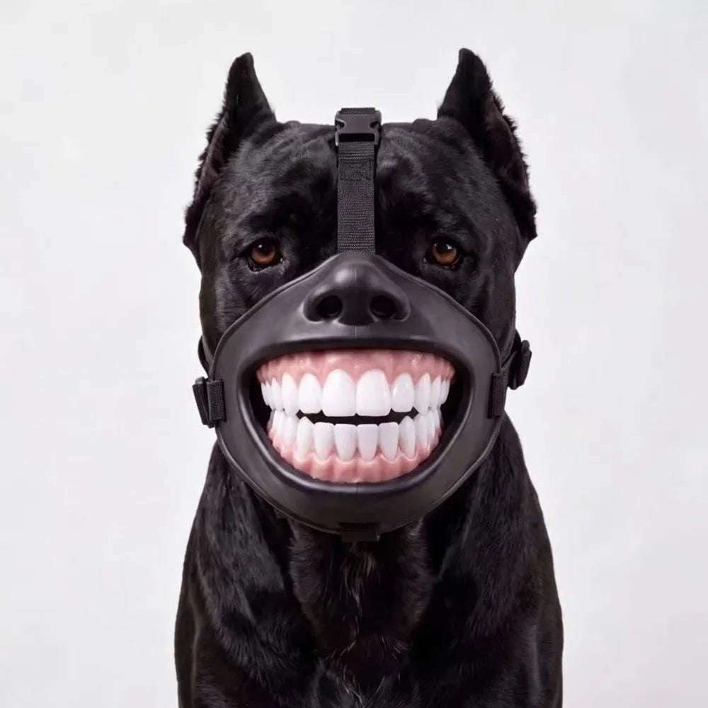 Novelty Teeth Costume Prop with Adjustable Straps for Medium & Large Dogs