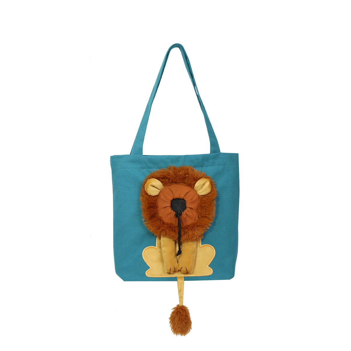 Lion Pet Shoulder Bag – Soft Cotton Canvas Cat & Small Dog