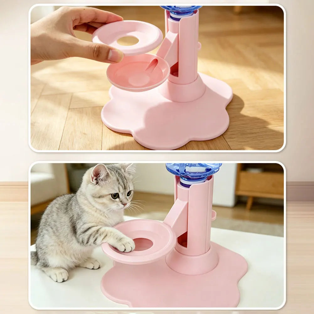 Adjustable Elevated Gravity Pet Water Dispenser