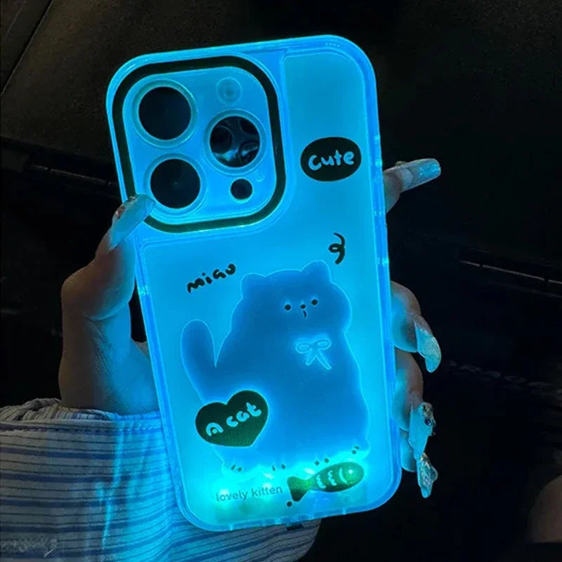 Glowing Puppy Light-Up iPhone Case