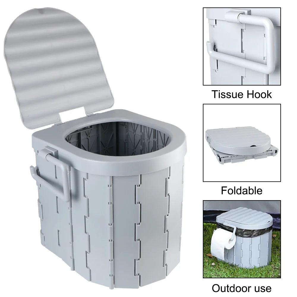 Lightweight Camping & Emergency Travel Toilet with Storage Bag