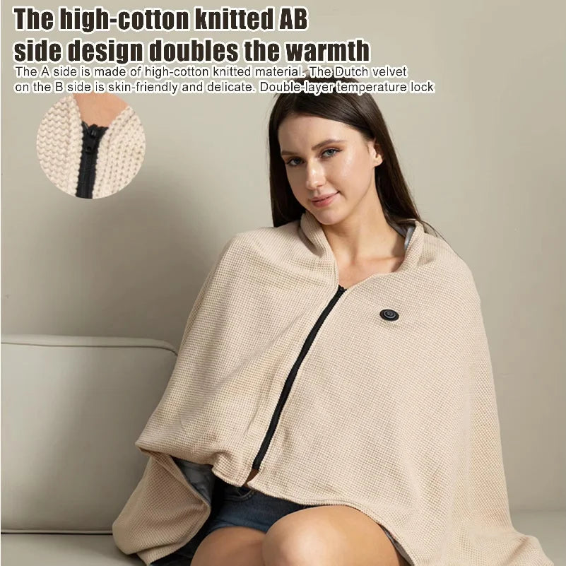 Electric Heated Shawl Blanket
