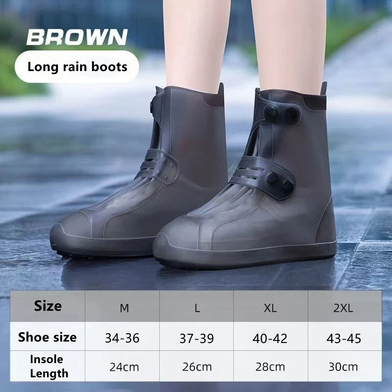 High-Top Waterproof Rain Boot Covers