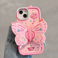 Lovely 3D Folded Butterfly Shockproof iPhone Case