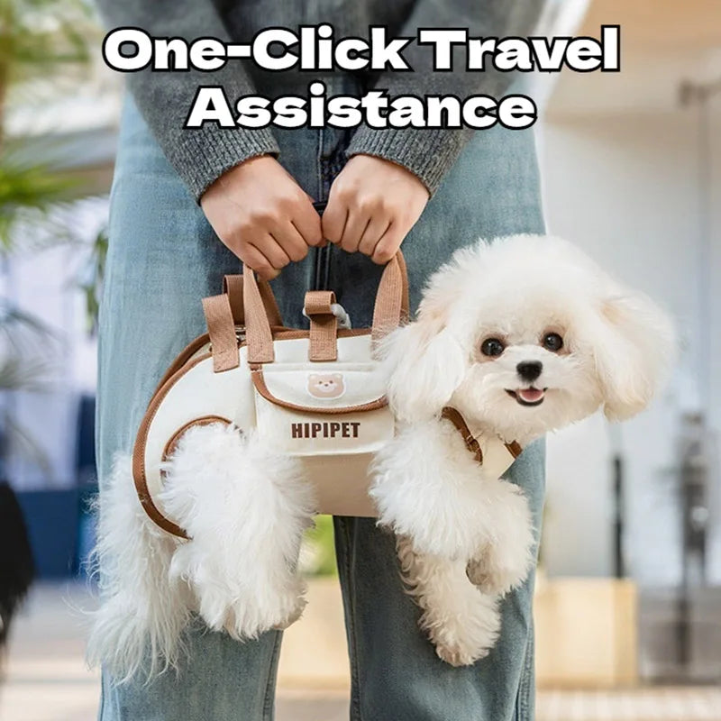 Dog Carrier Backpack – Breathable Pet Travel Bag for Small Dogs & Cats
