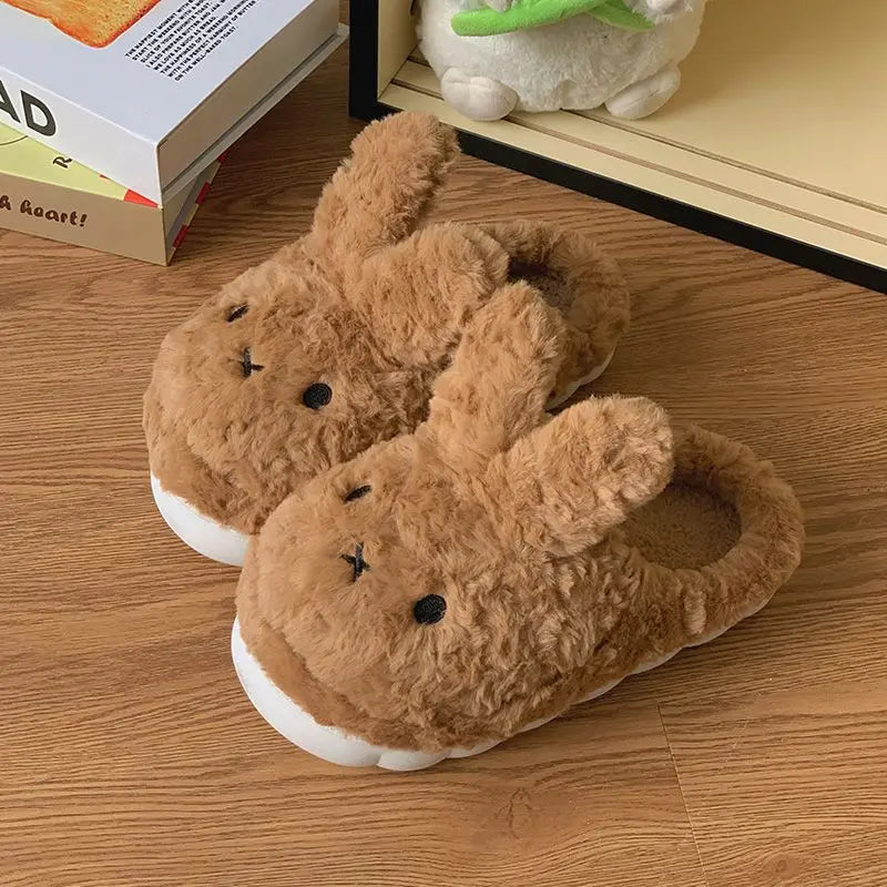 Miffy Bunny Plush Slippers