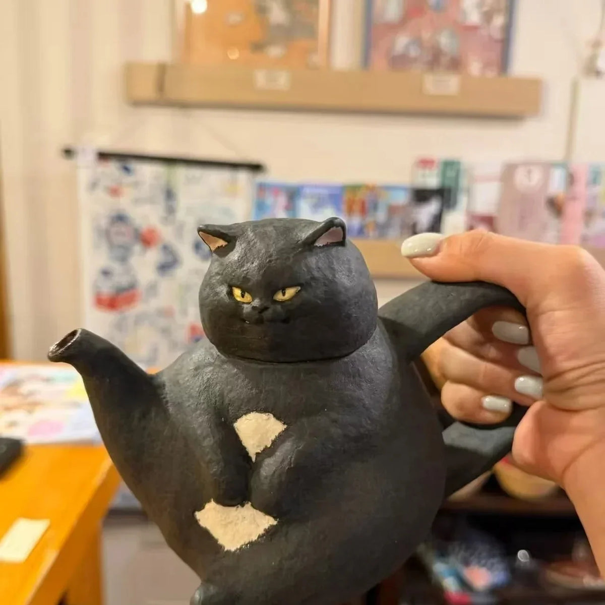 Afternoon Cat Ceramic Teapot Cup Set