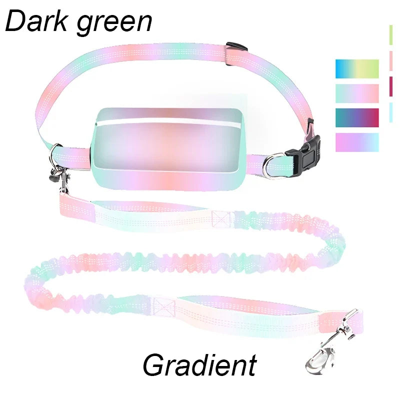 Multifunctional Sports Waist Bag with Hands-Free Dog Leash