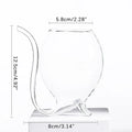 Elegant Curved Art-Inspired Cocktail Glass