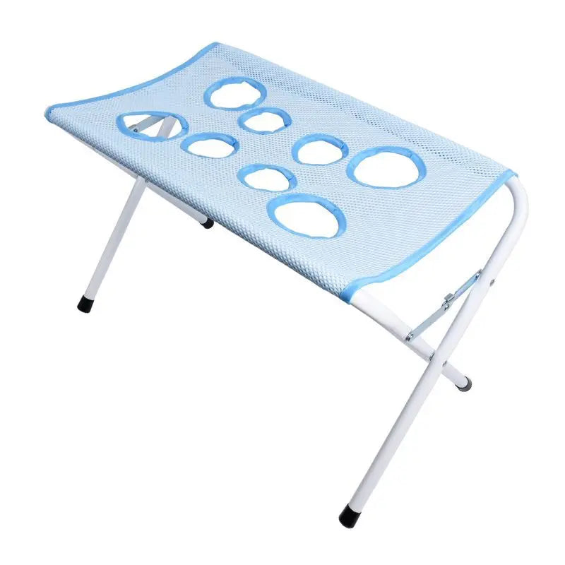 Foldable Cat & Dog Bathing Rack with Quick-Dry Mesh for Nail Trimming & Grooming