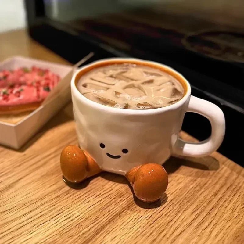 Happy Cute Face Ceramic Mug