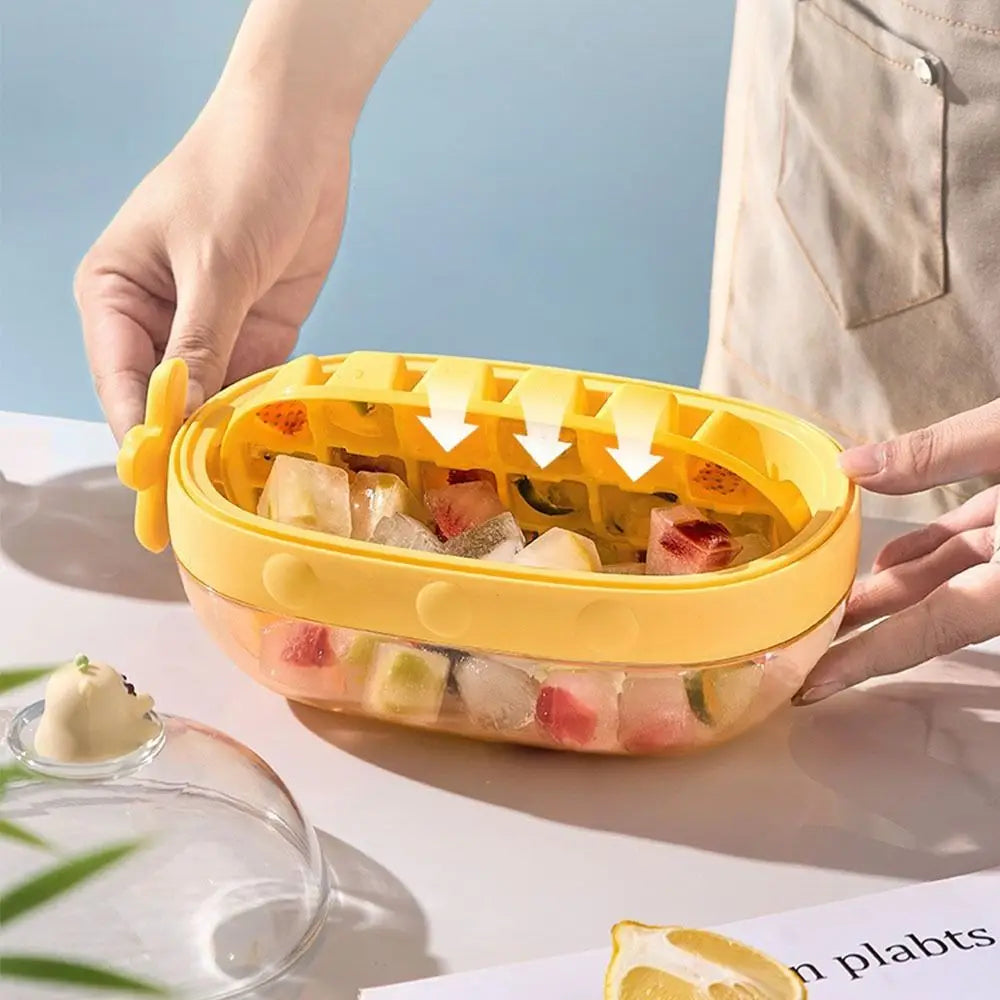 Cute Cartoon Rotating Knob Ice Cube Tray