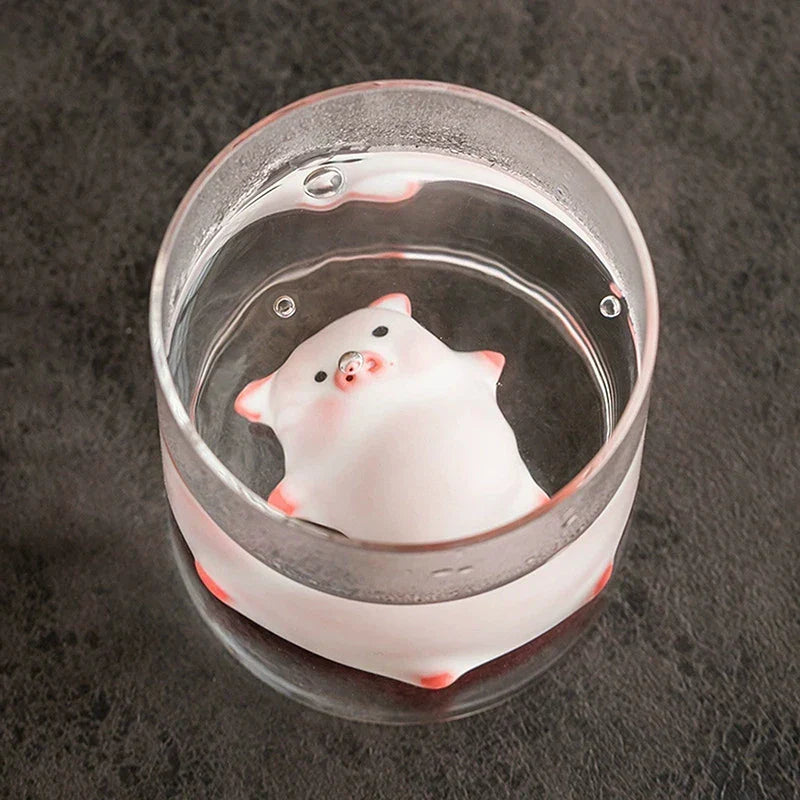 Little Pig Ceramic Tea Tray Decoration