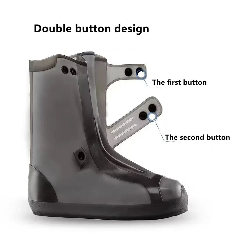 High-Top Waterproof Rain Boot Covers