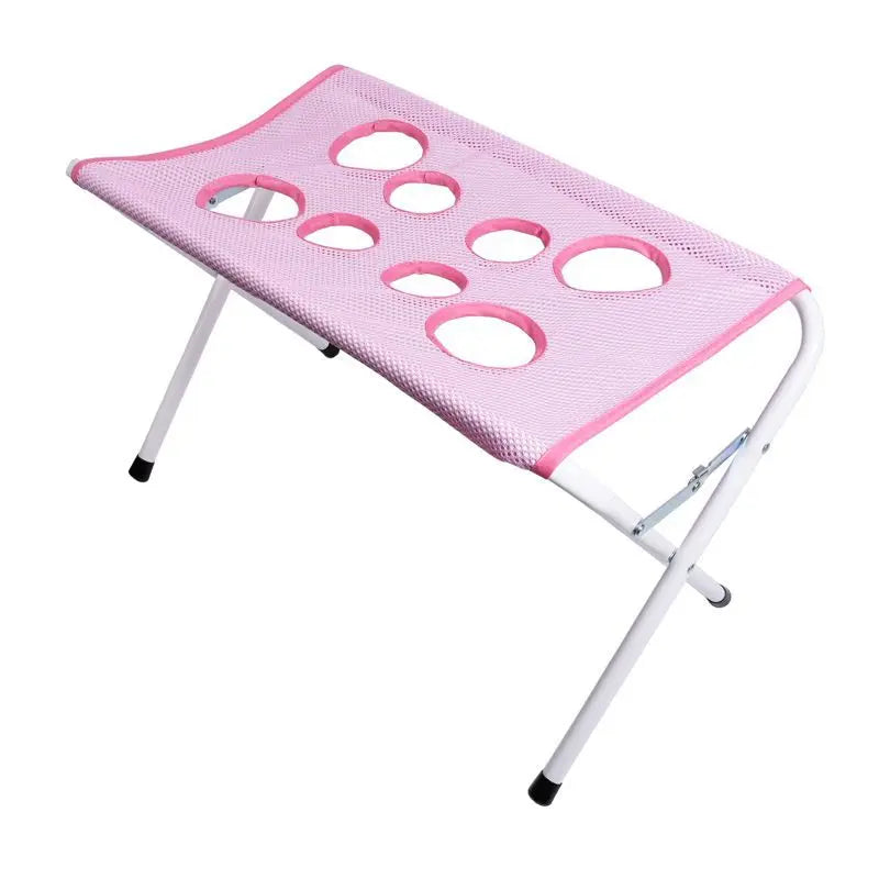 Foldable Cat & Dog Bathing Rack with Quick-Dry Mesh for Nail Trimming & Grooming