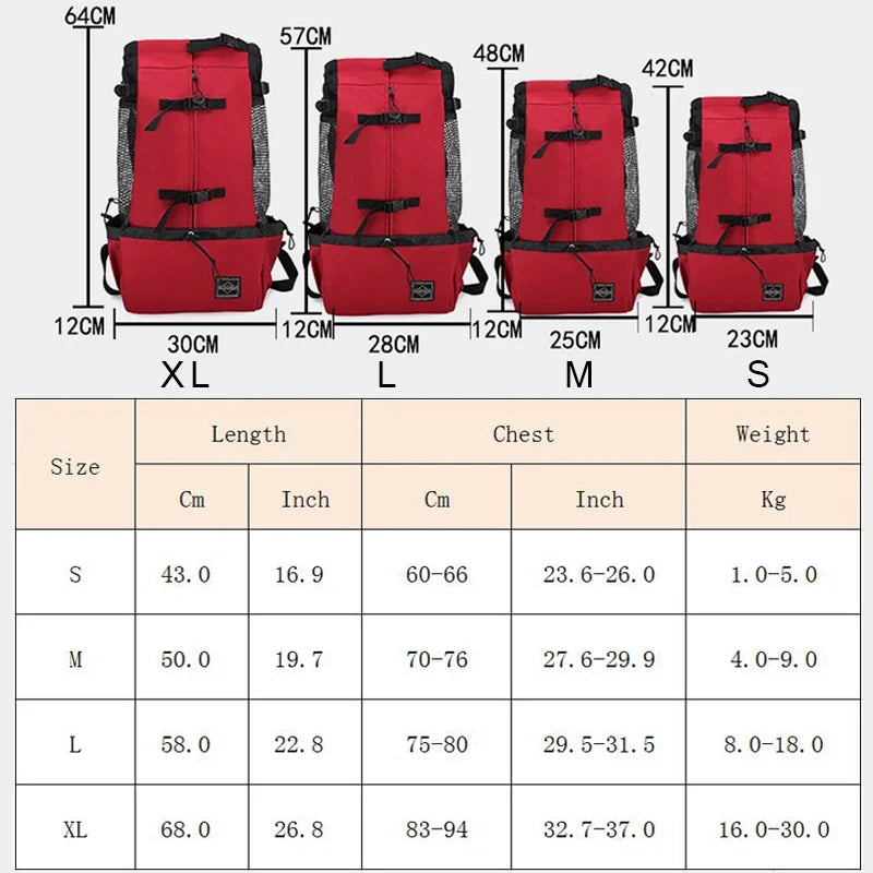 Breathable Pet Travel Bag for Small to Medium Dogs