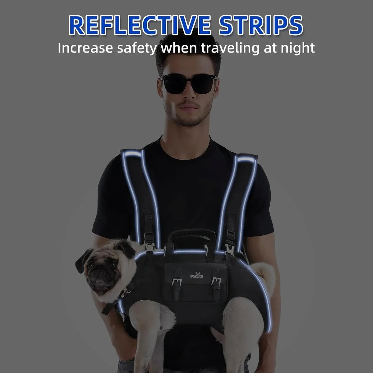 Dog Carrier Backpack – Full Body Support Harness for Medium Breeds with Joint Pain & Mobility Issues