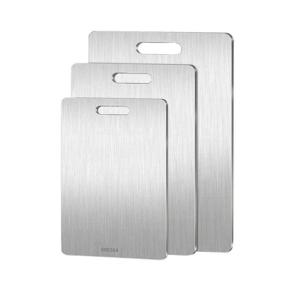 Stainless Steel Chopping Board — Heavy Duty, Professional Grade, Food Safe, Easy Clean, Durable, Rust Resistant