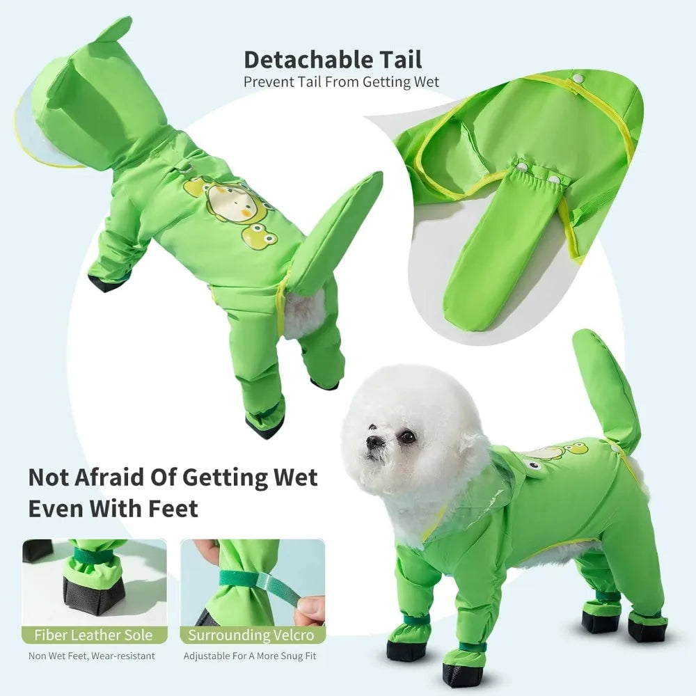 Full-Body Waterproof Dog Raincoat