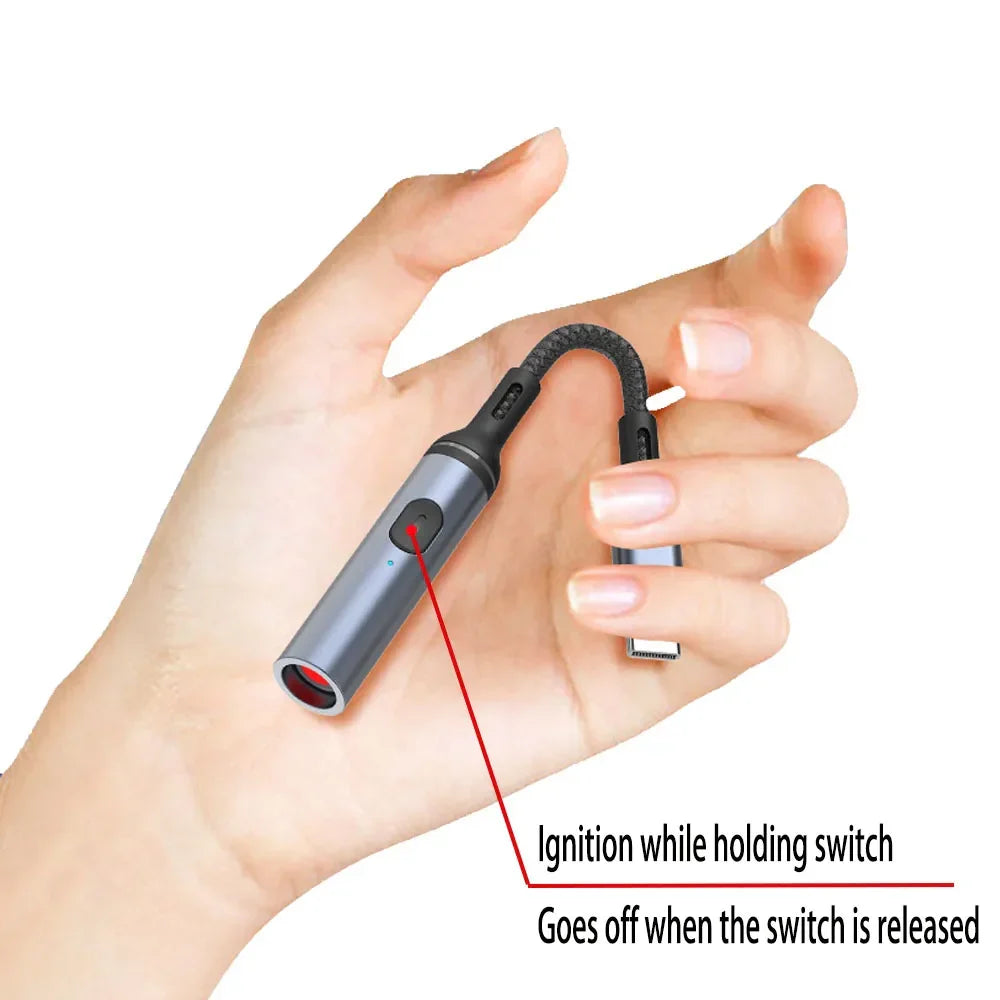Compact USB-C Travel-Friendly Lighter