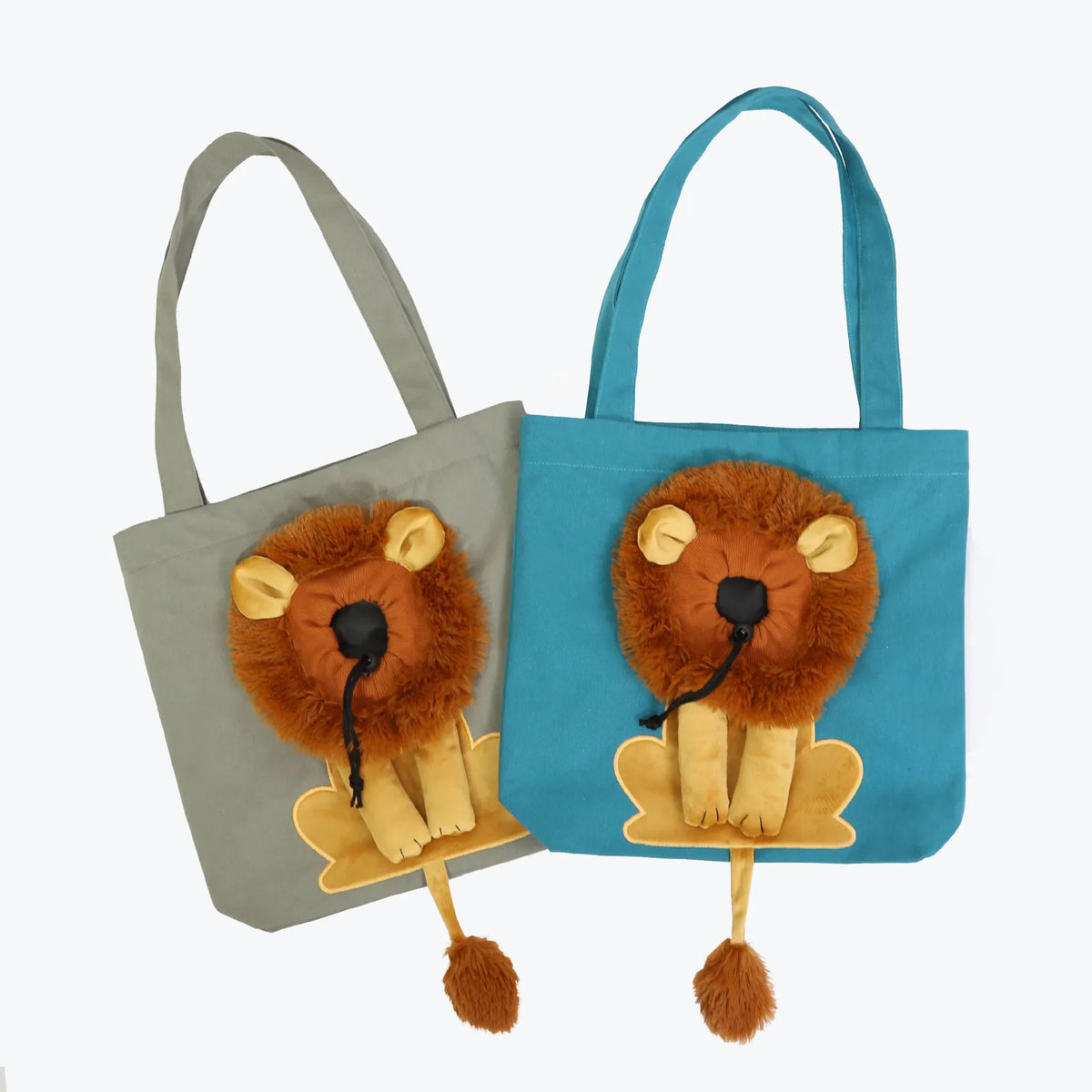 Lion Pet Shoulder Bag – Soft Cotton Canvas Cat & Small Dog