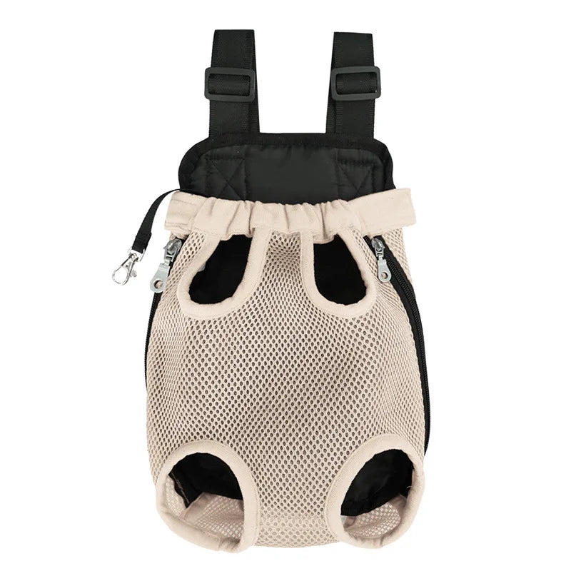 Pet Front Carrier Backpack – Breathable Mesh Travel Bag for Small Dogs & Cats