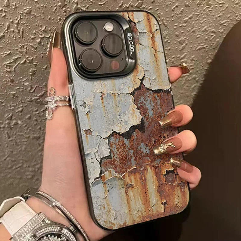 Industrial Rust Finish Shockproof iPhone Case
