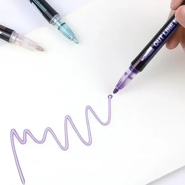 24 Colors Dream Fluorescent Marker Pen for DIY Journal