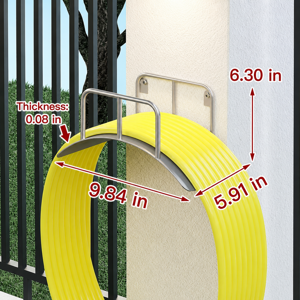 304 Stainless Steel Wall Mounted Garden Hose Holder