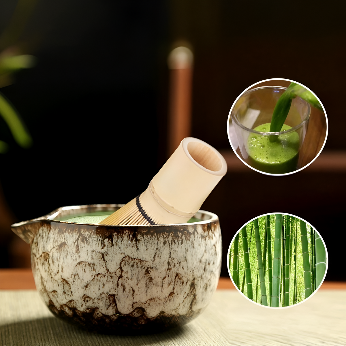 Maetiva | Traditional Matcha Tea Set – 6-Piece Authentic Japanese Matcha Kit – Premium Bamboo & Ceramic