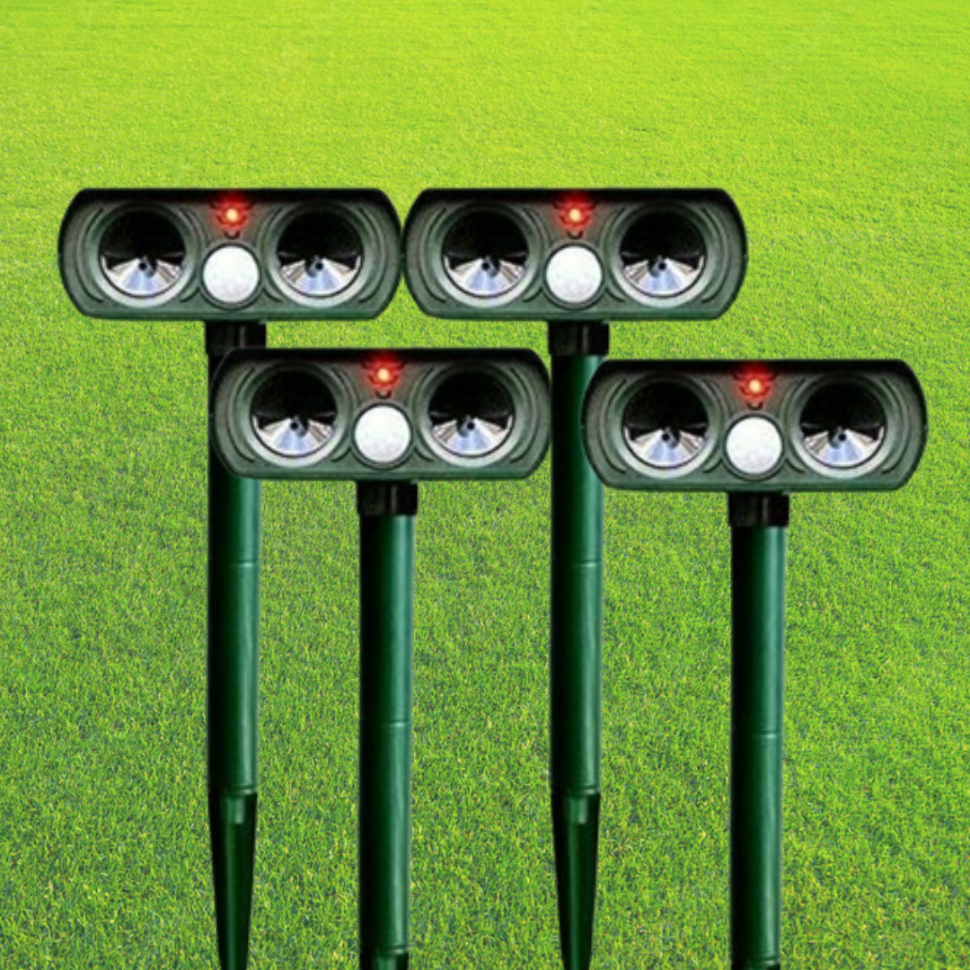 Solar Powered Animal Repeller with Infrared Sensor for Yard & Garden