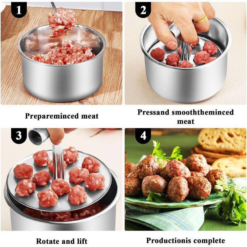 Stainless Steel Meatball Press