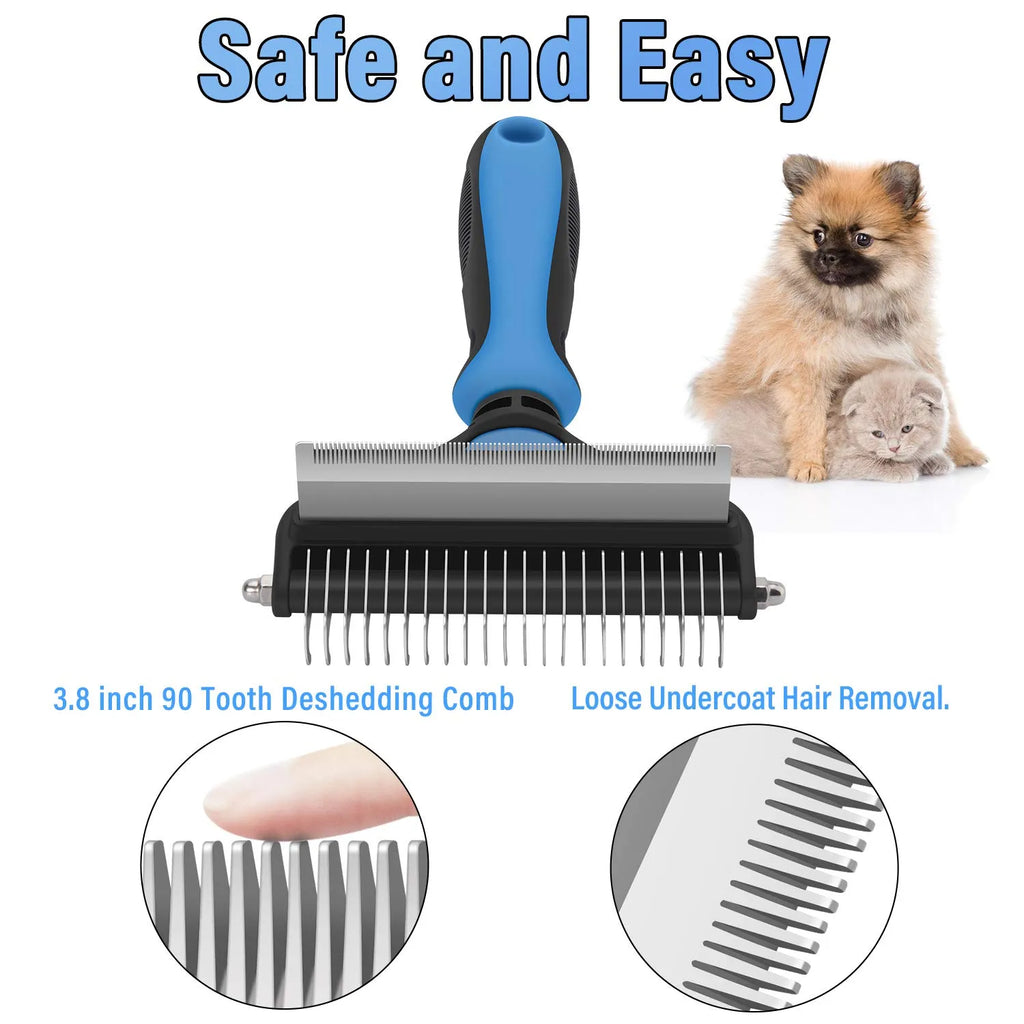 Professional Deshedding Tool for Dogs & Cats – Gentle, Efficient & Fur-Free Home