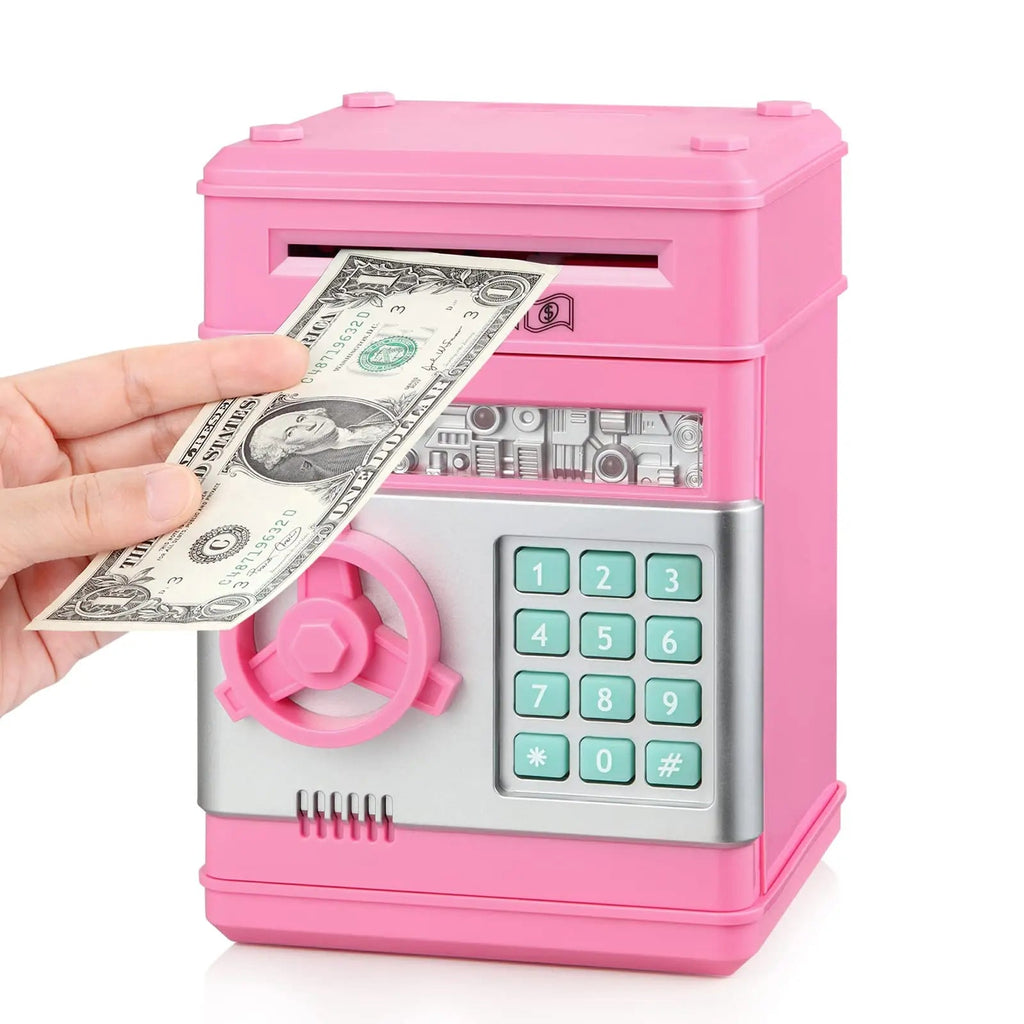 Electronic ATM Piggy Bank — Digital Display, Password Protected, Coin Slot, Bill Feeder, Realistic Sounds, Kids Gift