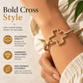 Artisan Textured Cross Cuff