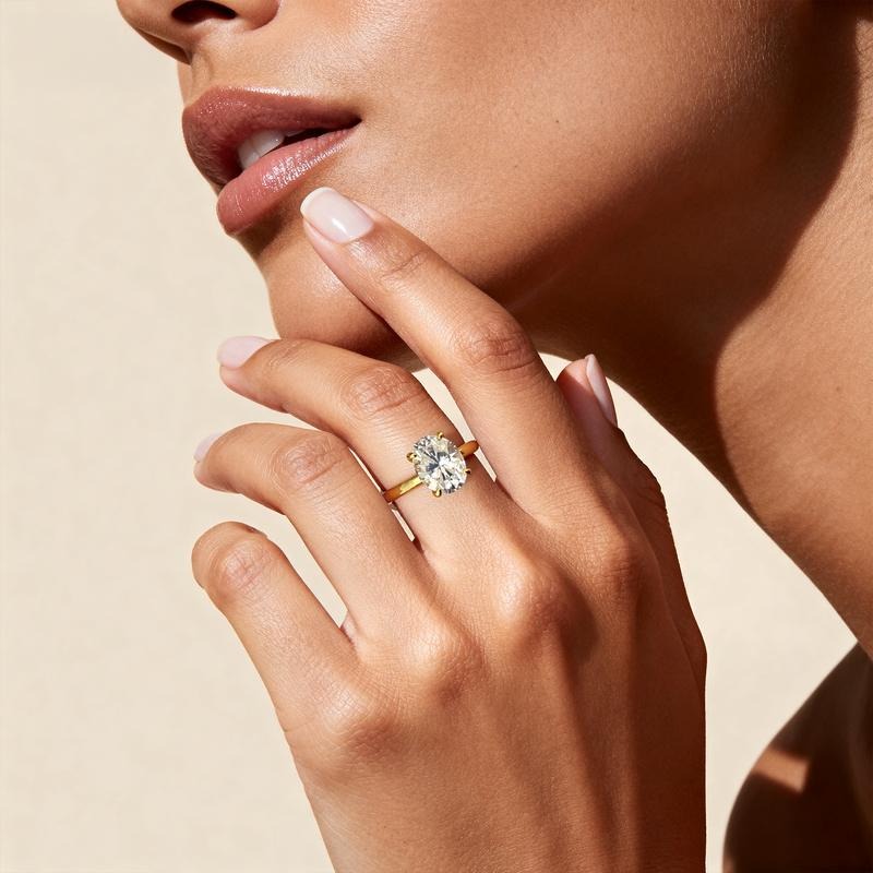 Brilliant Gold CZ Ring