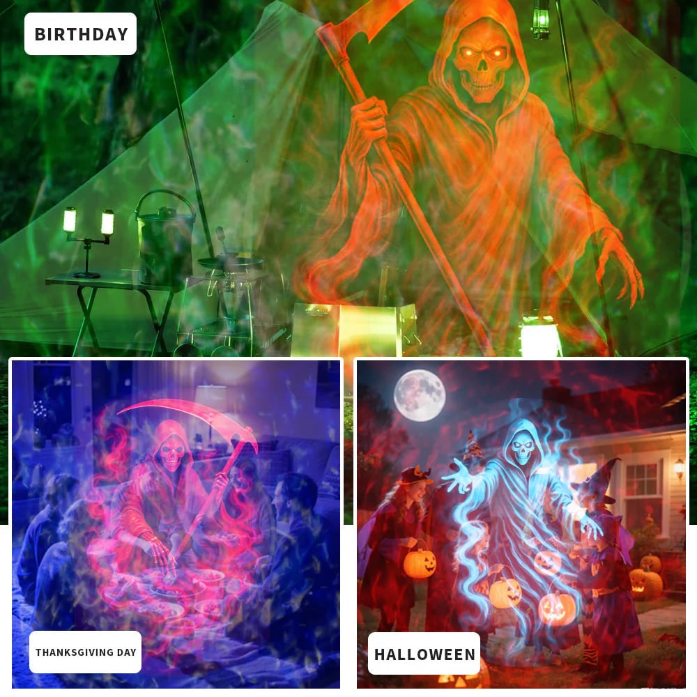 Haunted Halloween Wonderland | 10 Unique HD Projection Patterns, 32FT Ultra-Large Display