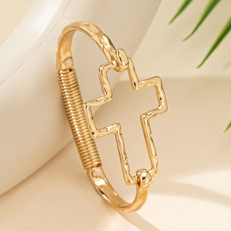 Artisan Textured Cross Cuff