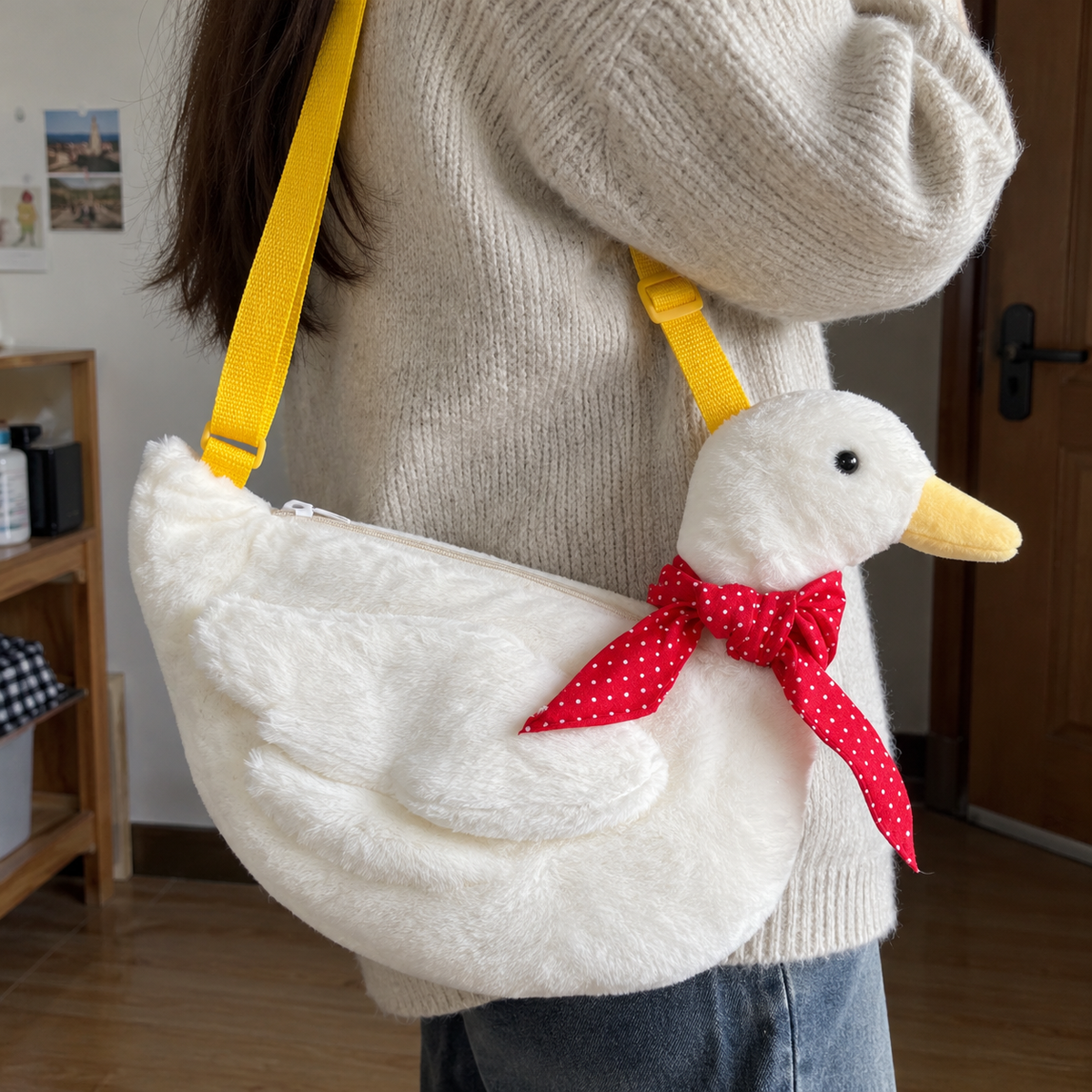 Silly Goose Plush Shoulder Bag