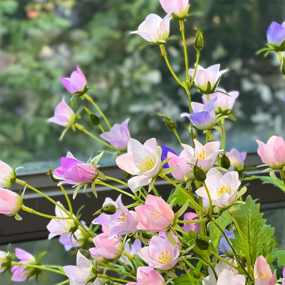Pastel Bellflower Breeze Faux Floral Arrangement